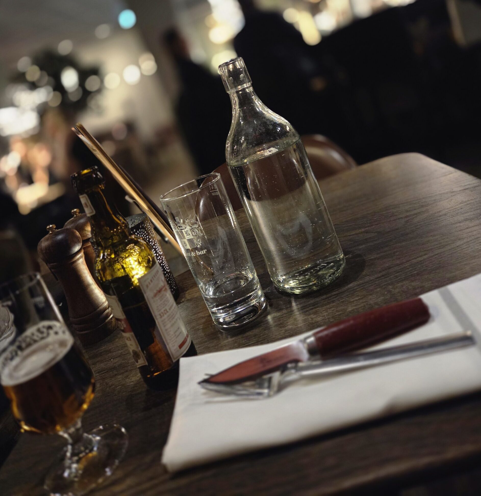 Alone at a Table